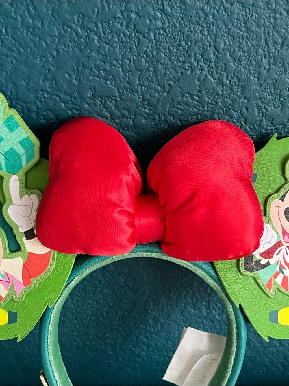 Disney Loungefly Mickey & Minnie Mouse Christmas Ears Headband Souvenir